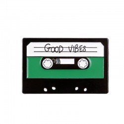 90's music tape - vintage enamel pinBrooches