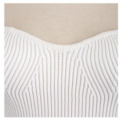 Stylish long sleeve pullover - sexy t-shirt - square collar