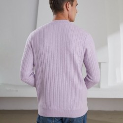 Elegant men's sweater - pure goat cashmere