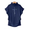 Short sleeve t-shirt - classic top - Faith Cross printed