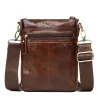 Genuine cow leather crossbody / shoulder bag - with zippersBags