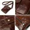 Genuine cow leather crossbody / shoulder bag - with zippersBags