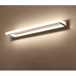 Modern bathroom mirror light - LED - stainless steel lamp - 9W - 42cm