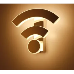 Applique moderne en acrylique - LED - Design WiFi