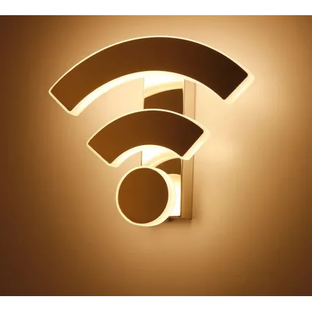 Applique moderne en acrylique - LED - Design WiFi