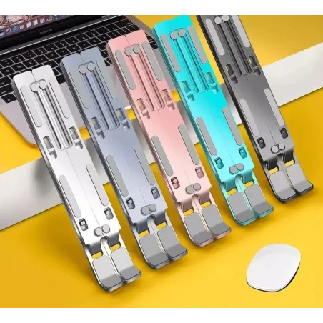 Aluminum laptop / tablet stand - adjustable bracket - non-skid