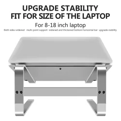 Laptop / tablet stand - aluminum - anti-skid