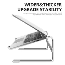 Laptop / tablet stand - aluminum - anti-skid