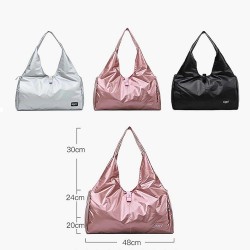 Large capacity shoulder bag - waterproof - down cotton