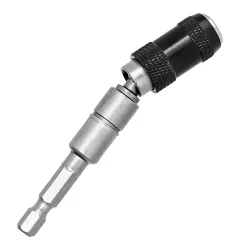Magnetic screw drill bit - adjustable - pivoting tip holder - 1/4" hex shank - extension - adapterScrewdrivers