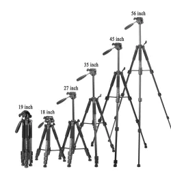 Z666 - professional aluminum camera tripod - portable - with Pan head - for Canon DSLR camera