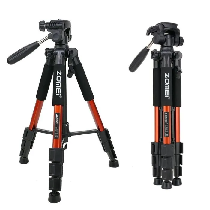 Z666 - professional aluminum camera tripod - portable - with Pan head - for Canon DSLR camera
