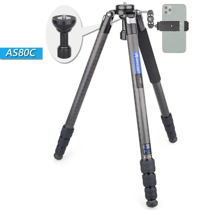 AS80C - carbon fiber tripod - professional camera holder / adapter