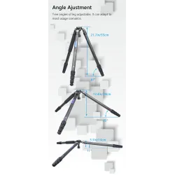 AS80C - carbon fiber tripod - professional camera holder / adapter