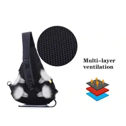 Mini sac poitrine / épaule - sac à dos - nylon imperméable - unisexe
