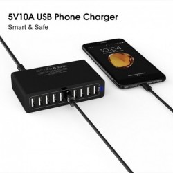 Multiple ports USB charger - fast charging - 5 / 6 / 10 ports - 60W