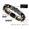 Bracelet magnétique - acier tungstène céramique noire - unisexe - radioprotection