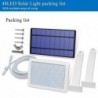 Outdoor garden wall light - waterproof solar lamp - adjustable - 48 LED