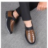 Elegant classic men's shoes - slip on