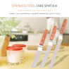 Spatule à crème en acier inoxydable - couteau - pour la décoration de gâteaux