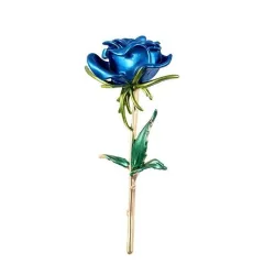 Elegant brooch - enamel rose