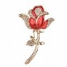 Elegant brooch with crystal roseBrooches