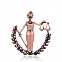 Peace Woman - lawyer badge - metal brooch