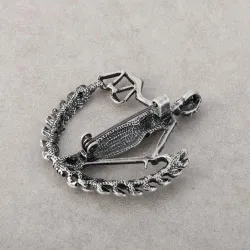 Peace Woman - lawyer badge - metal brooch