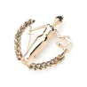 Gold Silver Color Libra Constellation Brooches Women Metal Party Banquet Brooch Pins Gifts
