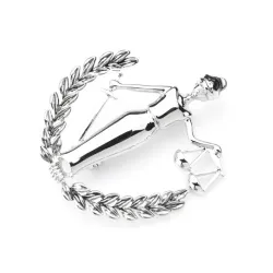Gold Silver Color Libra Constellation Brooches Women Metal Party Banquet Brooch Pins Gifts