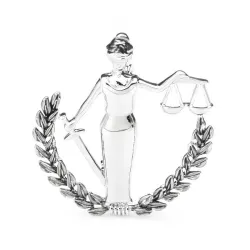 Gold Silver Color Libra Constellation Brooches Women Metal Party Banquet Brooch Pins Gifts