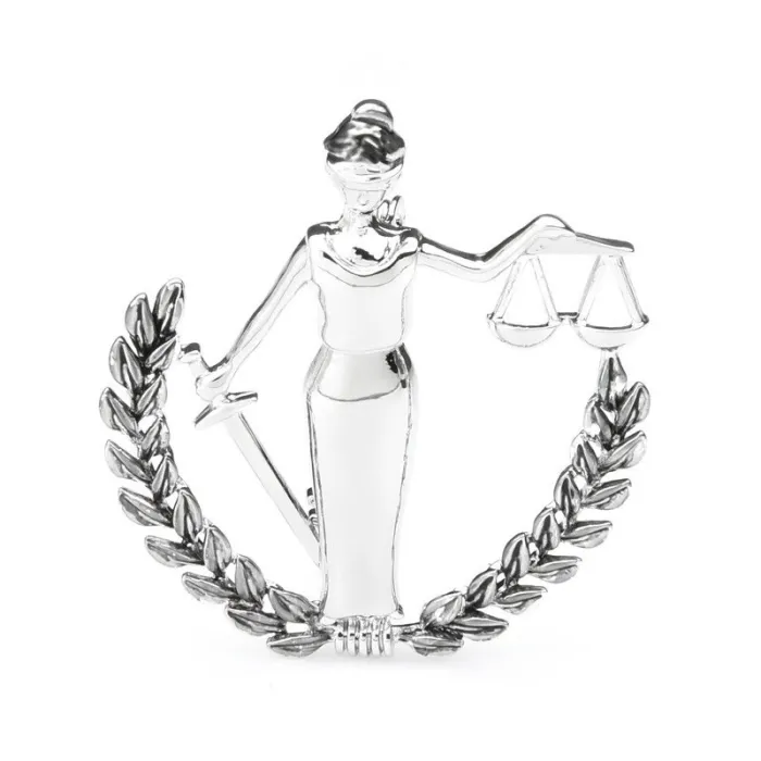Gold Silver Color Libra Constellation Brooches Women Metal Party Banquet Brooch Pins Gifts