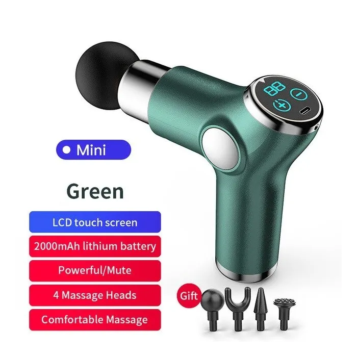 Mini pistolet masseur - vibrateur - relaxation musculaire - soulagement de la douleur - écran LCD