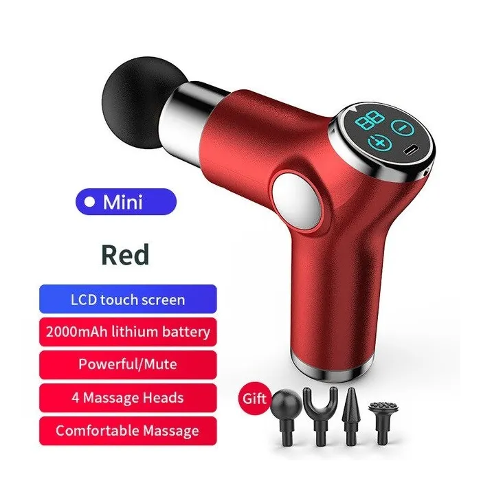 Mini pistolet masseur - vibrateur - relaxation musculaire - soulagement de la douleur - écran LCD