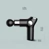 Mini pistolet masseur - vibrateur - relaxation musculaire - soulagement de la douleur - écran LCD
