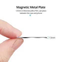 Metal plate - sticker - for magnetic phone holder - 3M adhesive