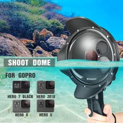 Diving dome port - waterproof filter case - switchable - for GoPro Hero 7 6 5 Black