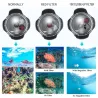 Diving dome port - waterproof filter case - switchable - for GoPro Hero 7 6 5 Black