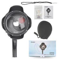 Diving dome port - waterproof filter case - switchable - for GoPro Hero 7 6 5 Black