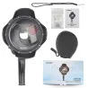 Diving dome port - waterproof filter case - switchable - for GoPro Hero 7 6 5 Black