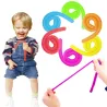 Rubber noodle - elastic rope - anti-stress toy - fidget - 6 pieces