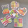 Colorful push fidget - anti stress toy - rainbow Pop It
