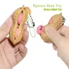 Squeeze bean - anti-stress fidget toy - with keychain