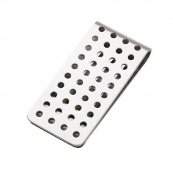 Cash holder - with cut out holes - stainless steel clamp