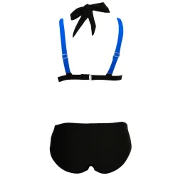 Sexy two-piece bikini set - neck tied-up - two-color