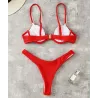 Sexy ribbed bikini set - Brazilian style - with push upBeachwear