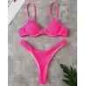 Sexy ribbed bikini set - Brazilian style - with push upBeachwear
