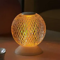 Italian night lamp - round crystal ball - USB - touch sensor
