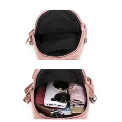 High Quality Backpack for Women 2020 New White Leather Backpack School Bag for Teenage Girls Female Travel Backpack Mochila