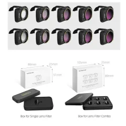 Camera lens - filter - clip - for DJI Mavic Mini - UV / CPL / ND4 / ND4PL